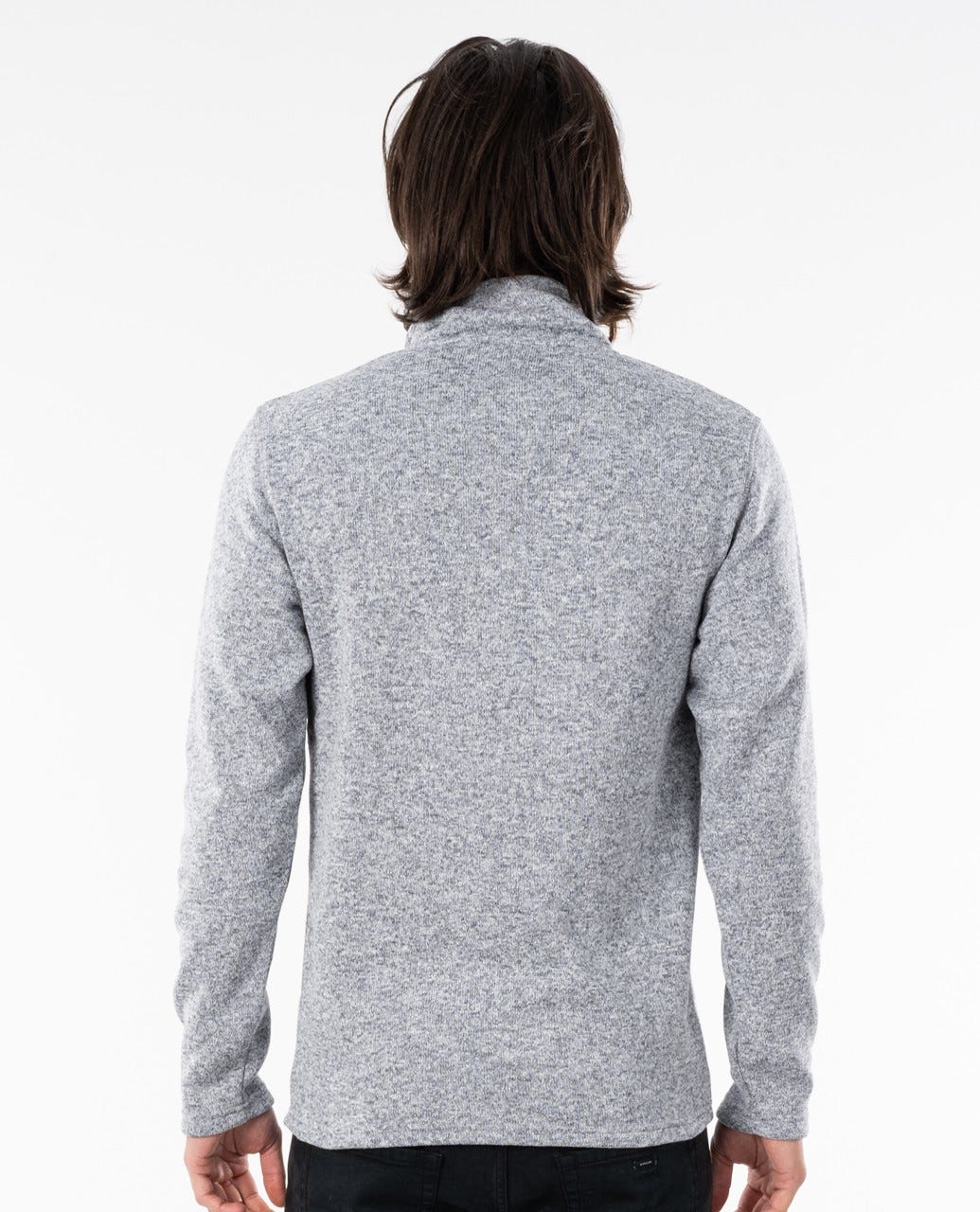 Rip Curl Crescent Zip Thru Crew Grey marle