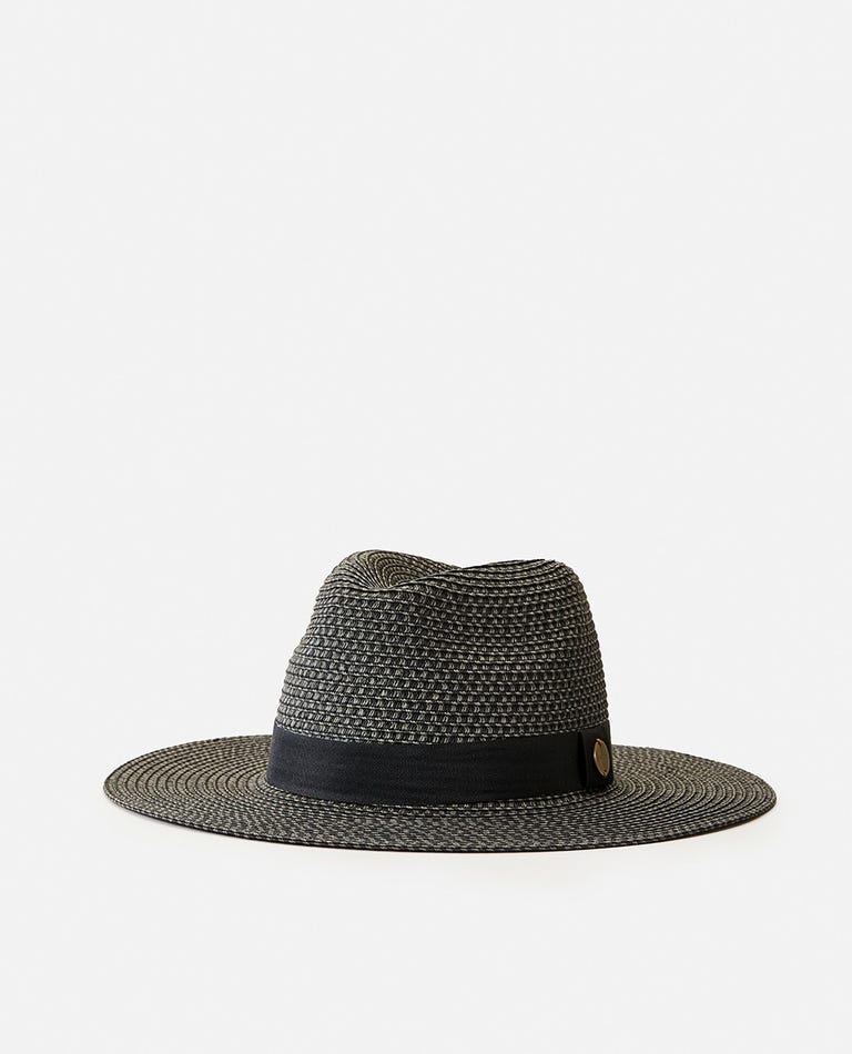Rip Curl Dakota Panama Hat Black Grey