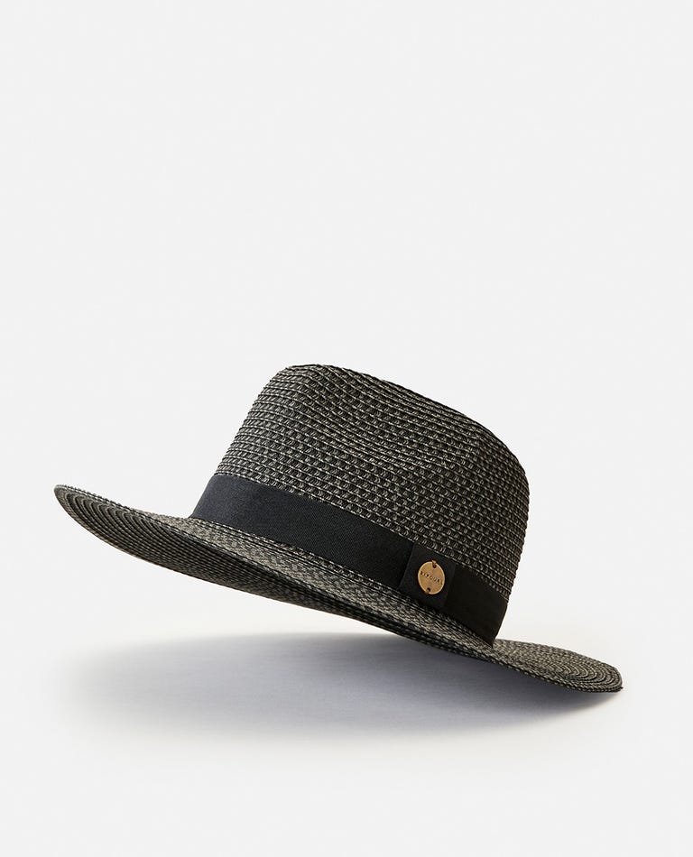 Rip Curl Dakota Panama Hat Black Grey