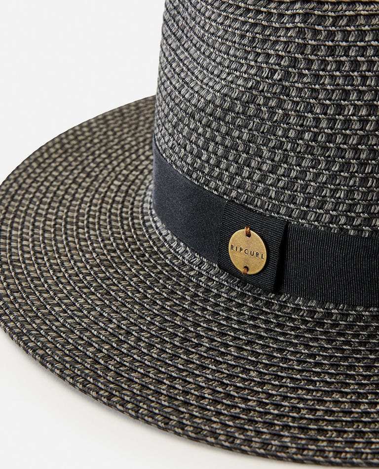 Rip Curl Dakota Panama Hat Black Grey
