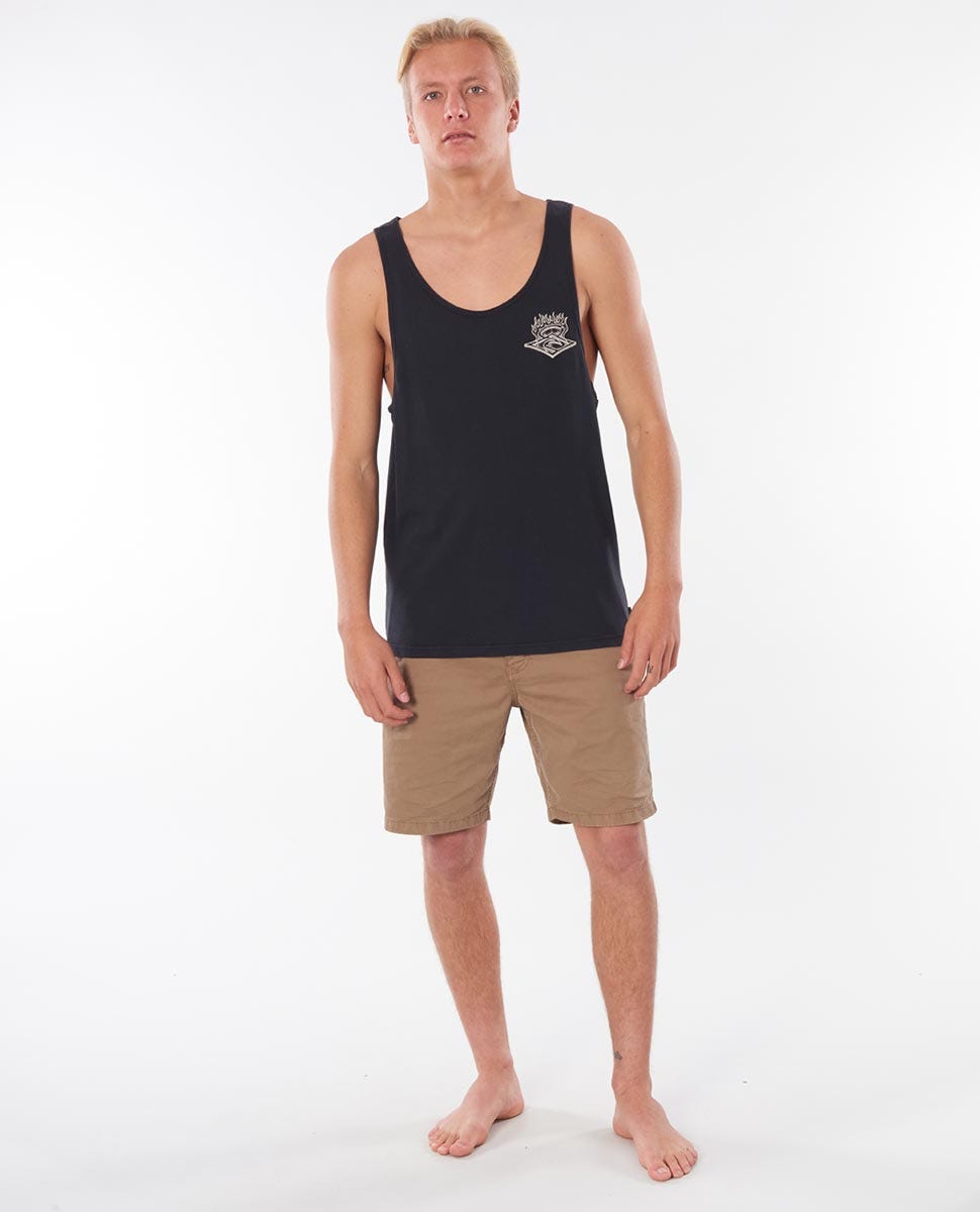 Rip Curl Endless Runners Tank WASHED BLACK
