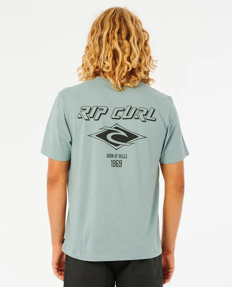 Rip Curl Fade Out Essential Tee Mineral Blue