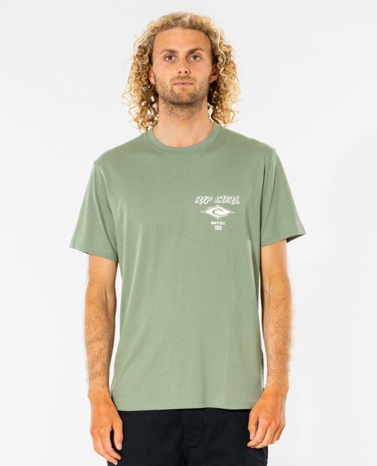 Rip Curl Fade Out Essential Tee Washed clover