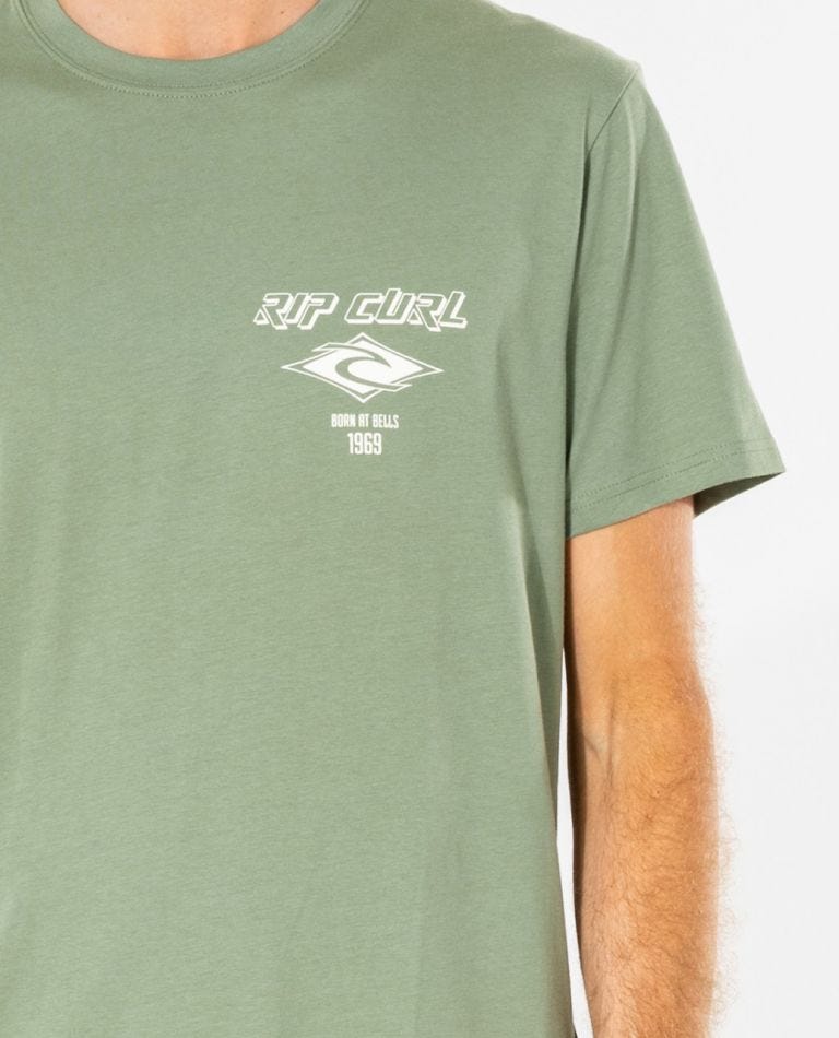 Rip Curl Fade Out Essential Tee Washed clover