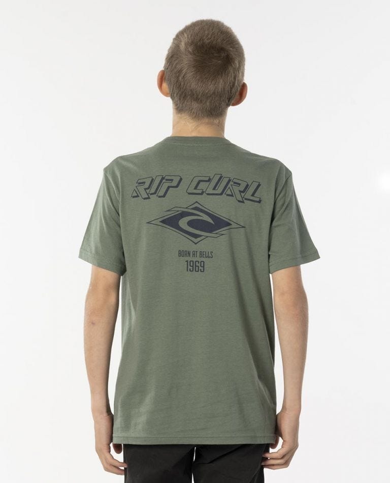 Rip Curl Fadeout Essential Tee - Boys (8 - 16 years) Mid green