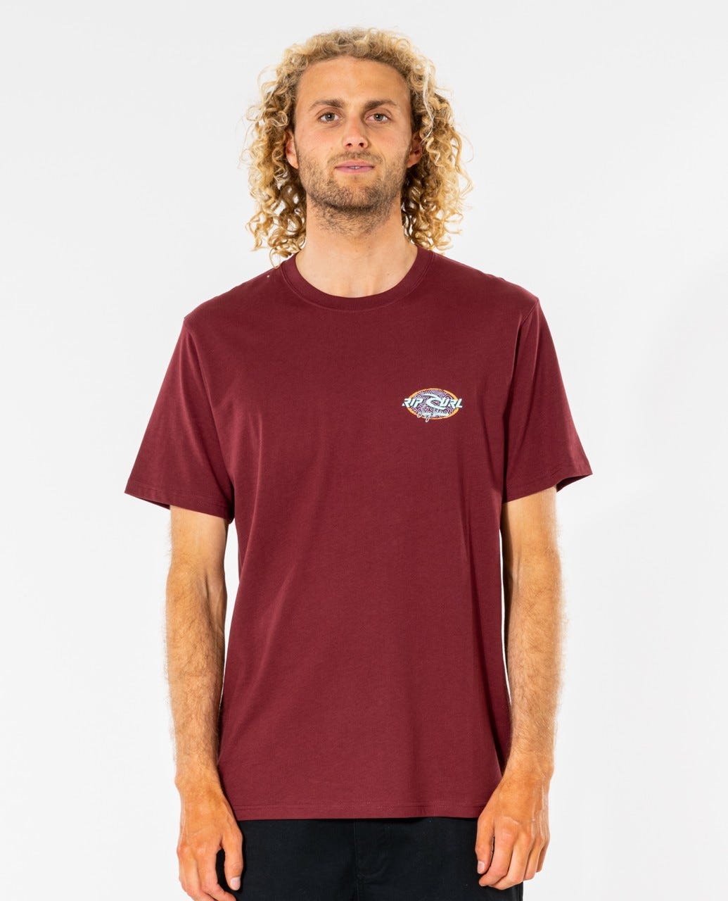 Rip Curl Fader Tee Maroon