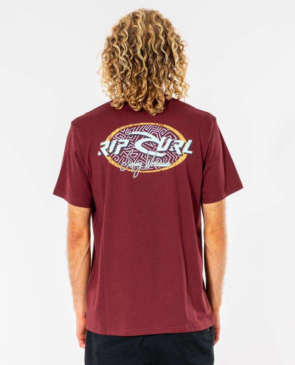 Rip Curl Fader Tee Maroon