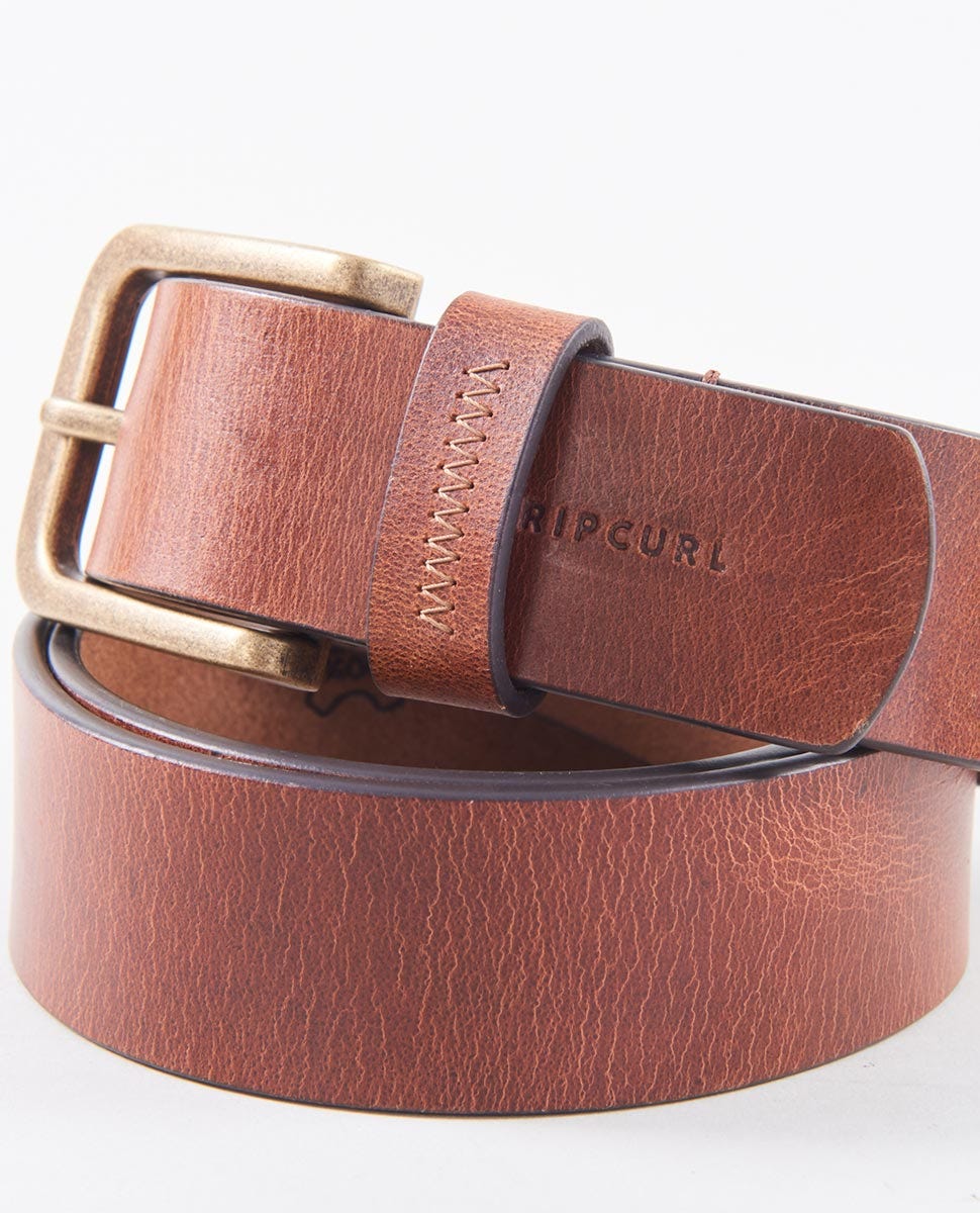 Rip Curl Handcrafted Leather Belt Tan