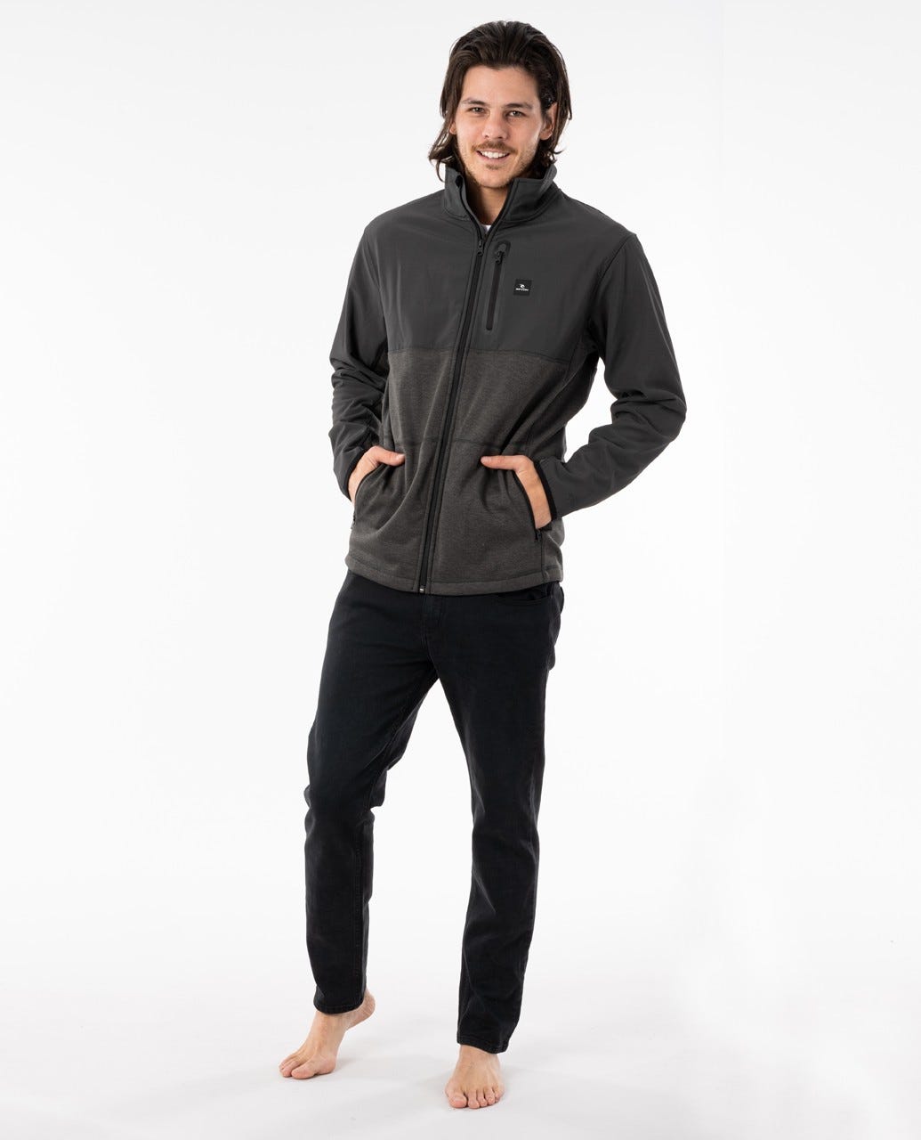 Rip Curl Interblock Anti-Series Fleece Dark grey marle