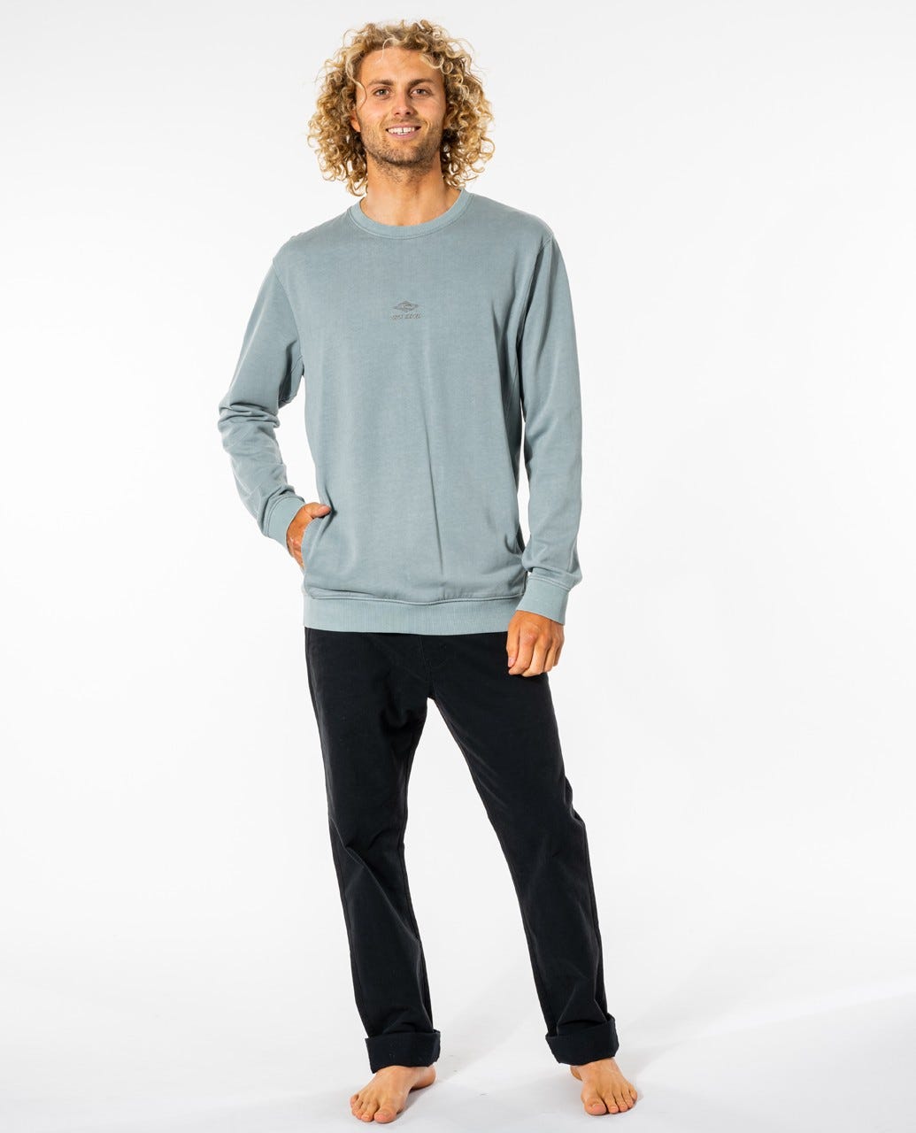 Rip Curl Original Surfer's Crew Mineral green