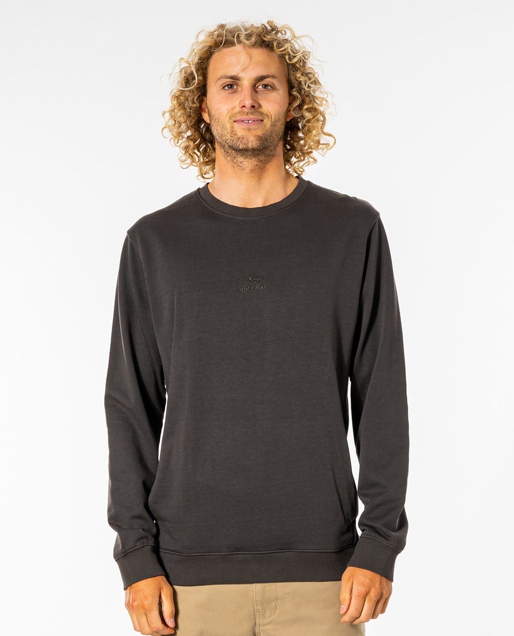 Rip Curl Original Surfer's Crew Washed black