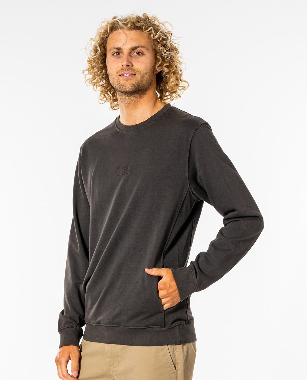 Rip Curl Original Surfer's Crew Washed black