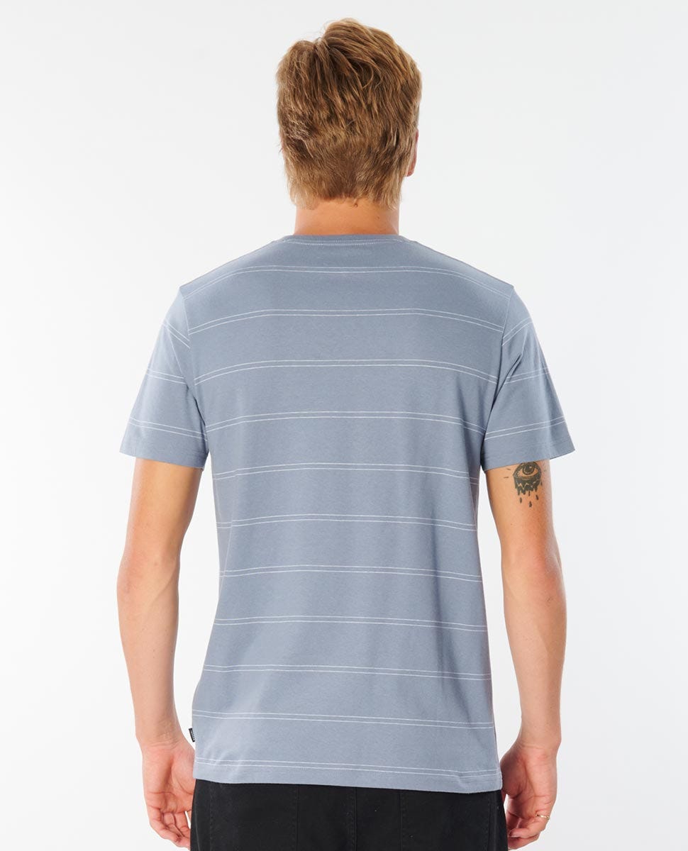 Rip Curl Plain Stripe Tee Dark blue