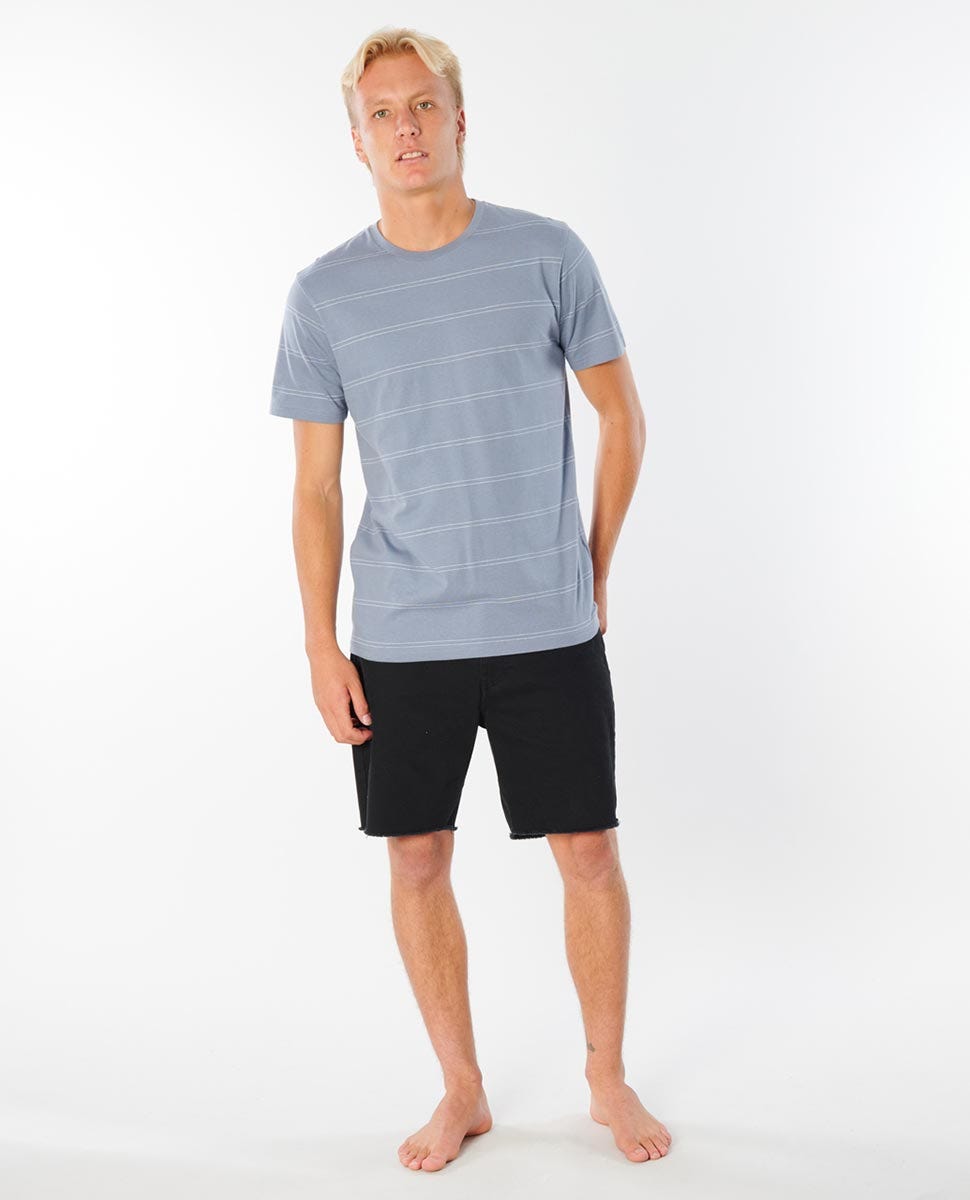 Rip Curl Plain Stripe Tee Dark blue
