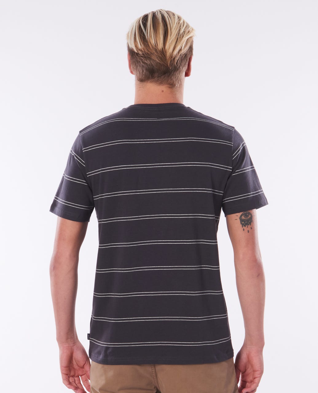 Rip Curl Plain Stripe Tee Washed black