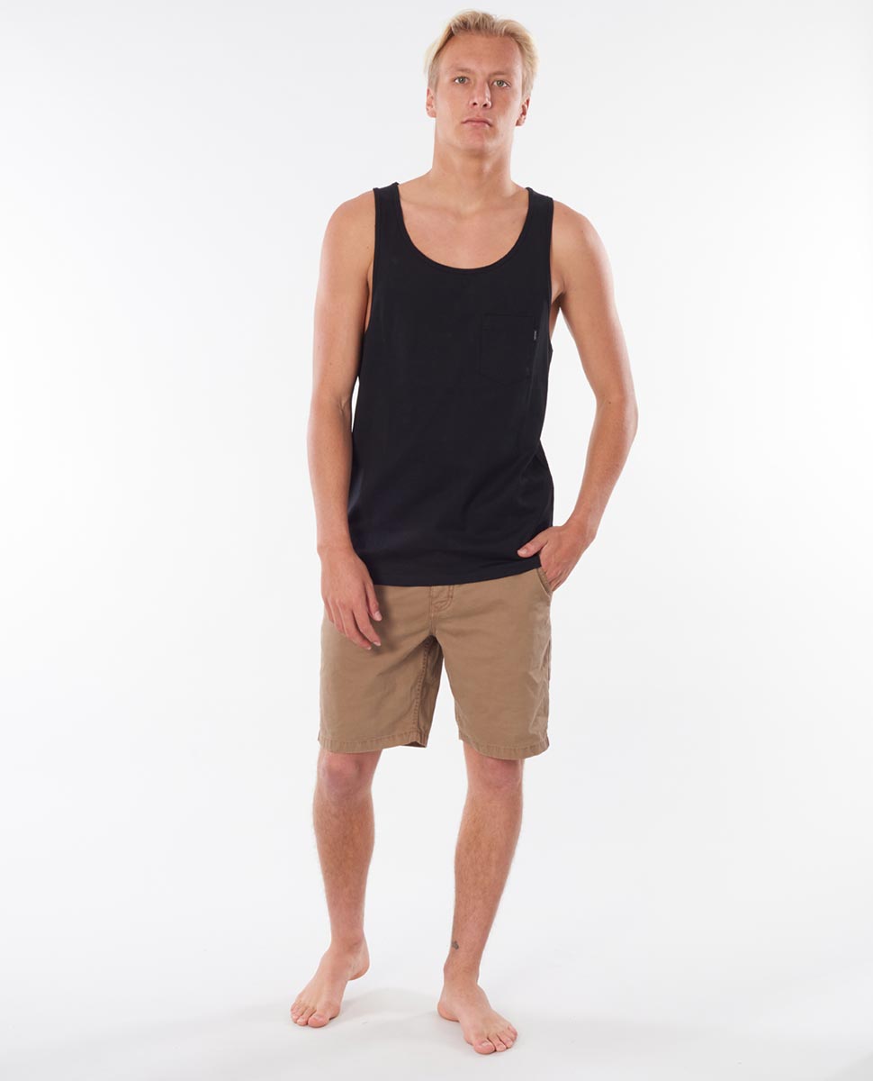 Rip Curl Plain Tank Black