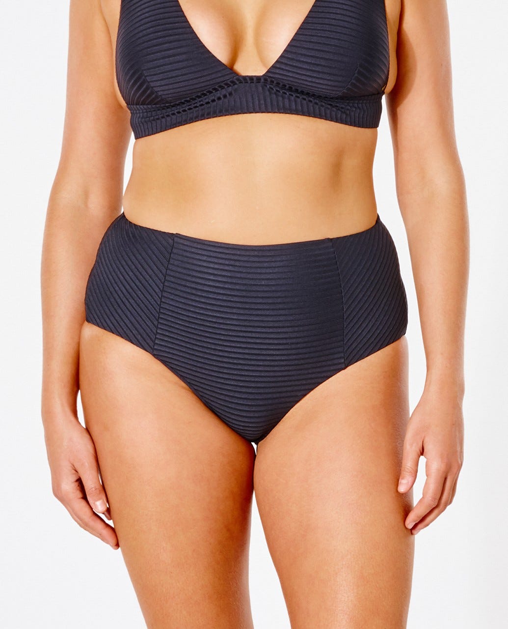 Rip Curl Premium Surf High Waister Good Coverage Bikini Pant BLACK