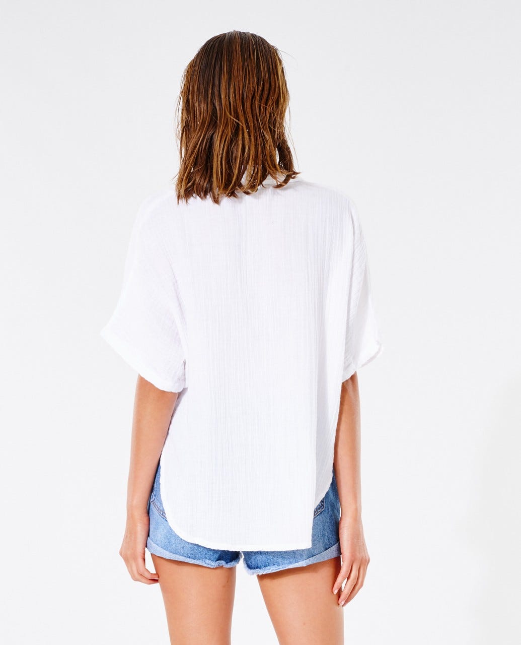 Rip Curl Premium Surf Short Sleeve Shirt White