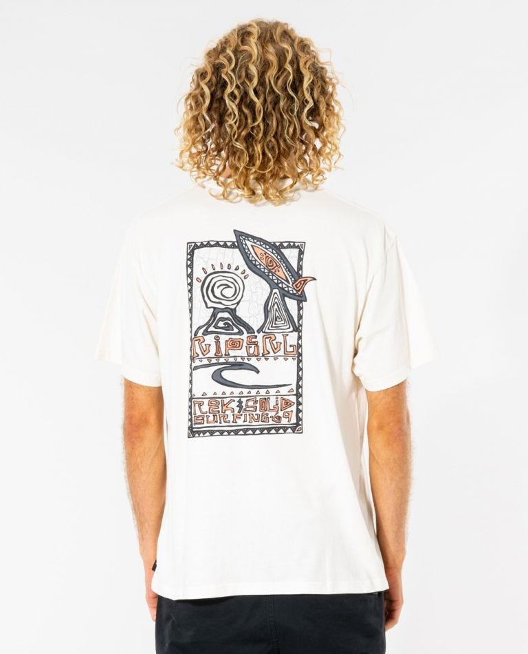 Rip Curl Rock Solid Gallery Tee Bone