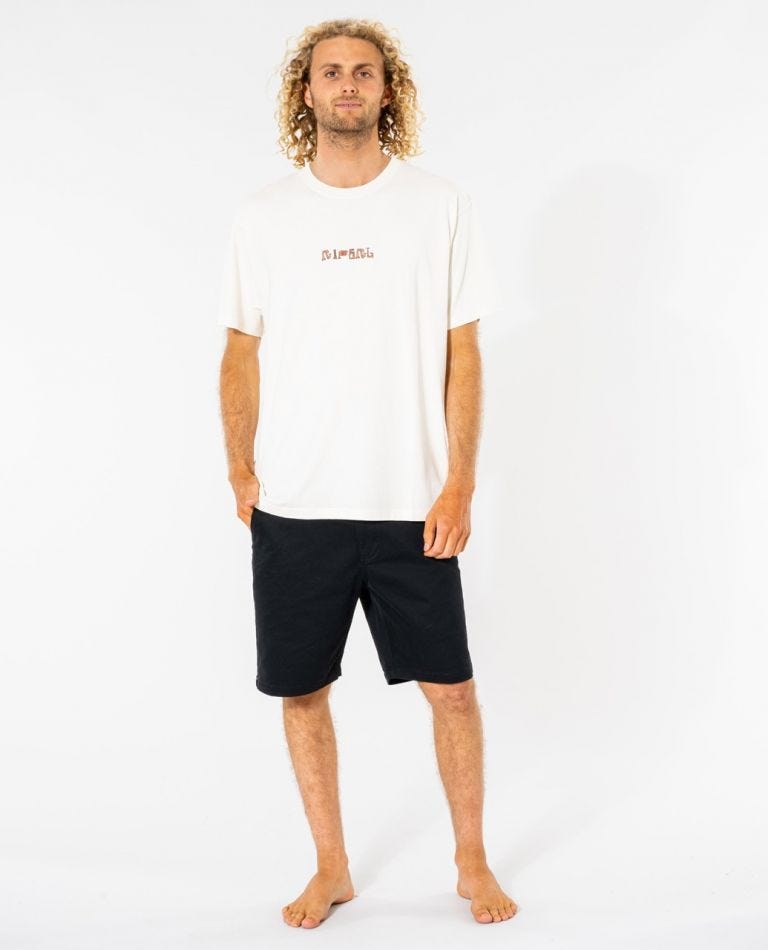 Rip Curl Rock Solid Gallery Tee Bone