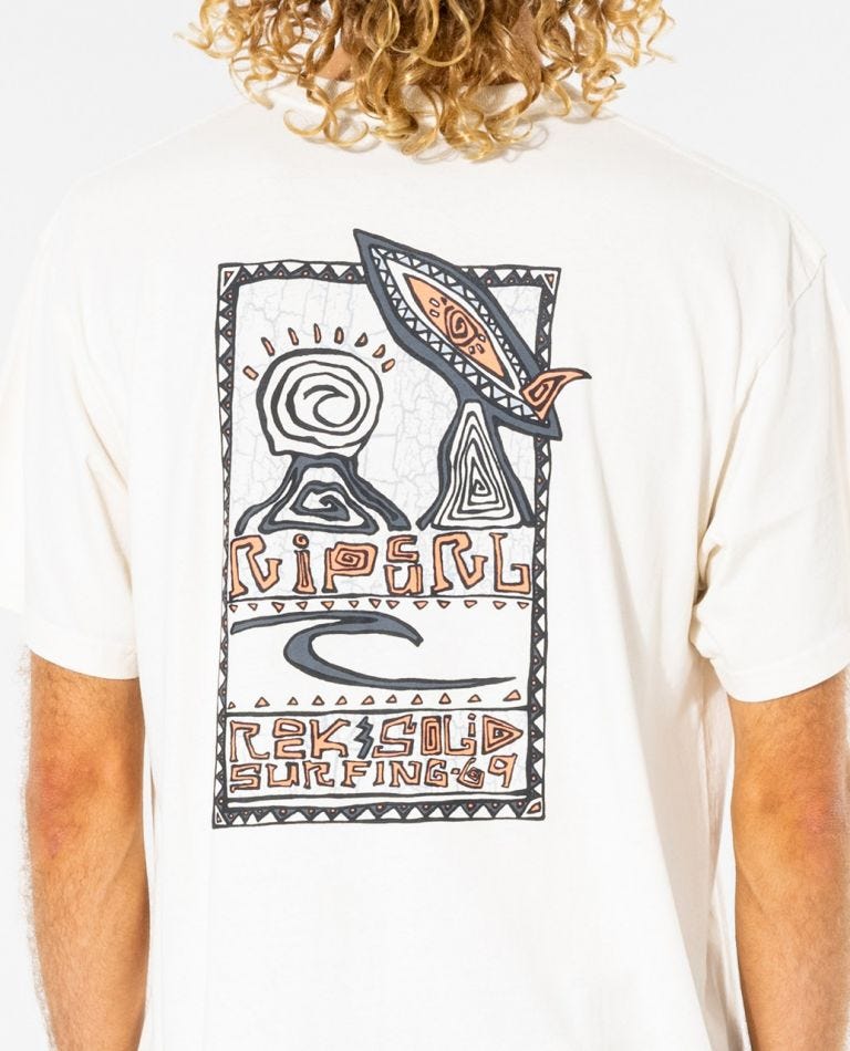 Rip Curl Rock Solid Gallery Tee Bone