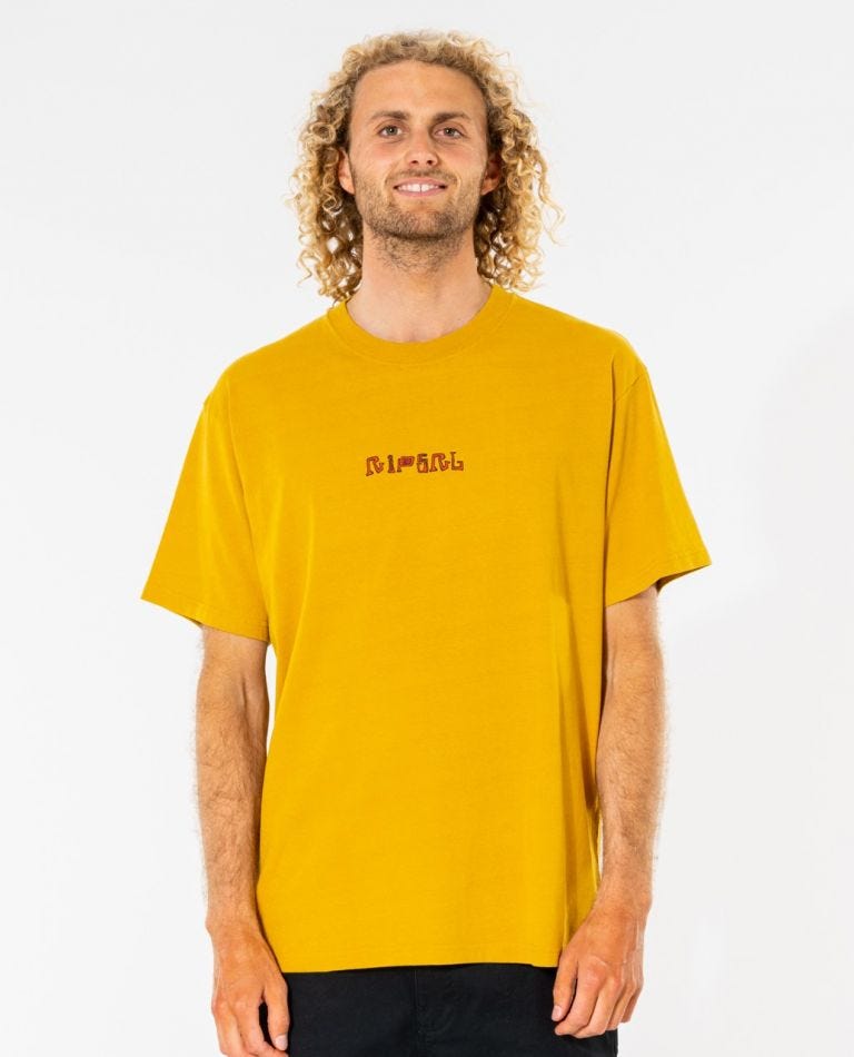 Rip Curl Rock Solid Gallery Tee Mustard