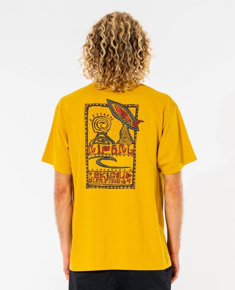Rip Curl Rock Solid Gallery Tee Mustard
