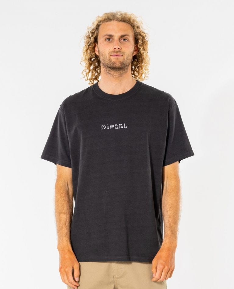 Rip Curl Rock Solid Gallery Tee Washed black