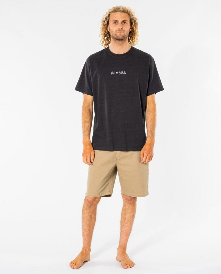 Rip Curl Rock Solid Gallery Tee Washed black