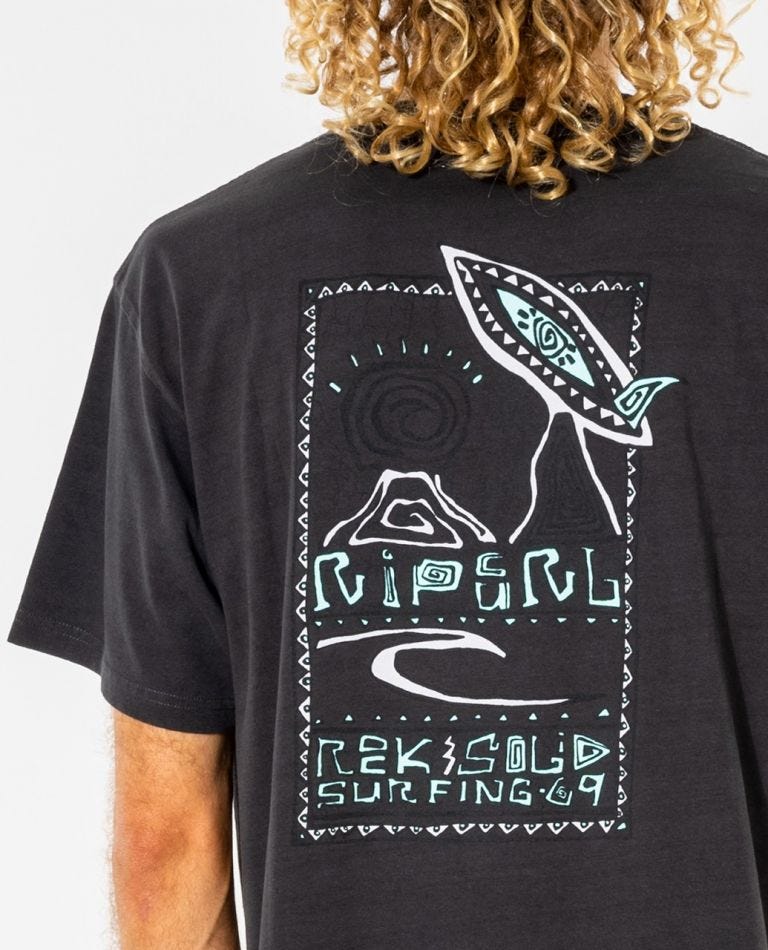 Rip Curl Rock Solid Gallery Tee Washed black