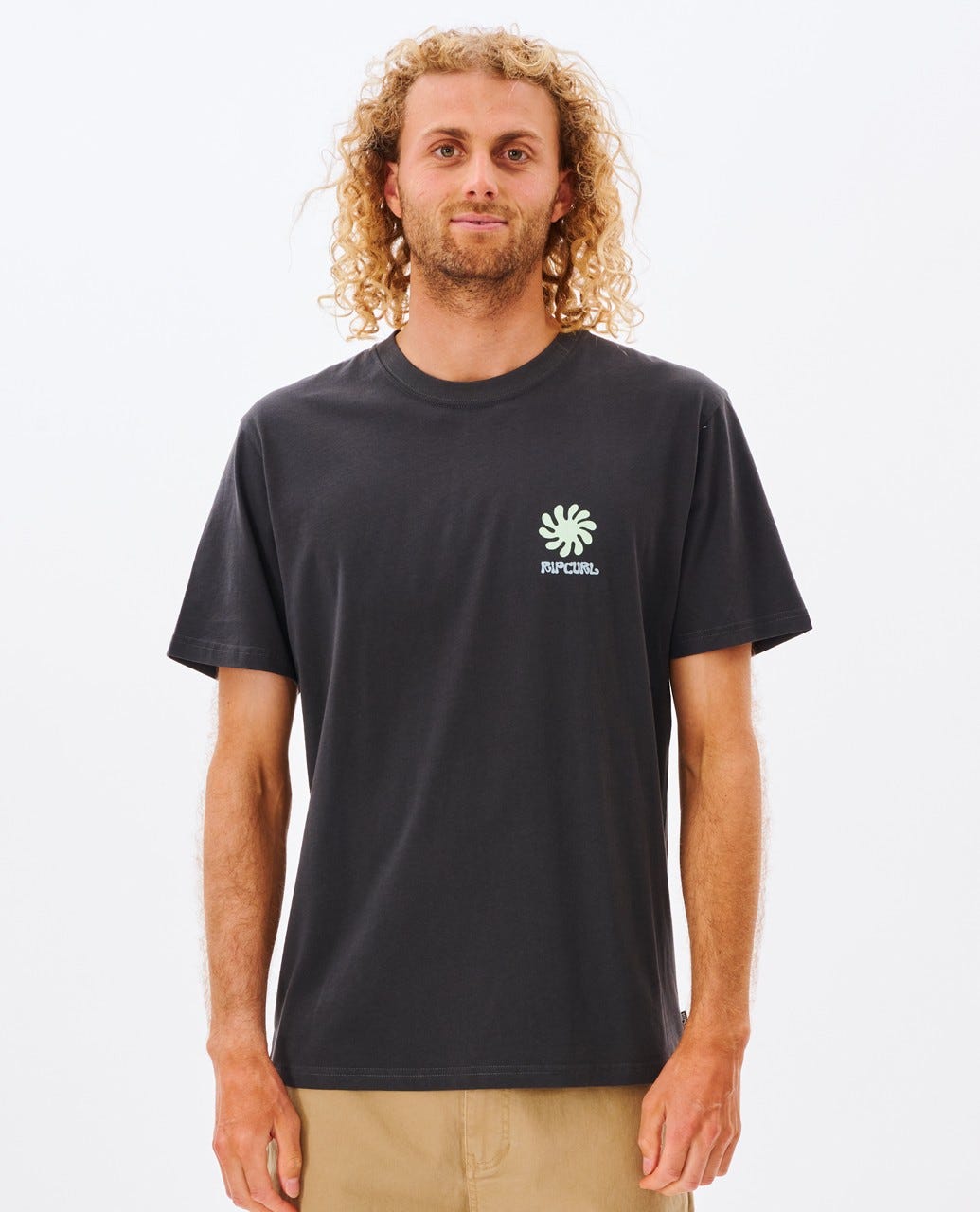Rip Curl Saltwater Psych Stack Tee WASHED BLACK