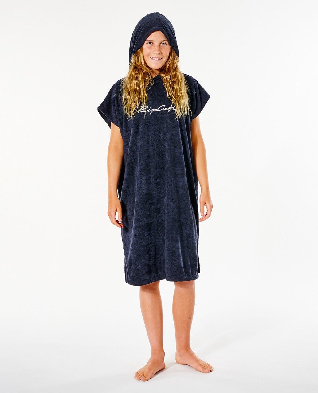 Rip Curl Script Hooded Towel - Girl BLACK