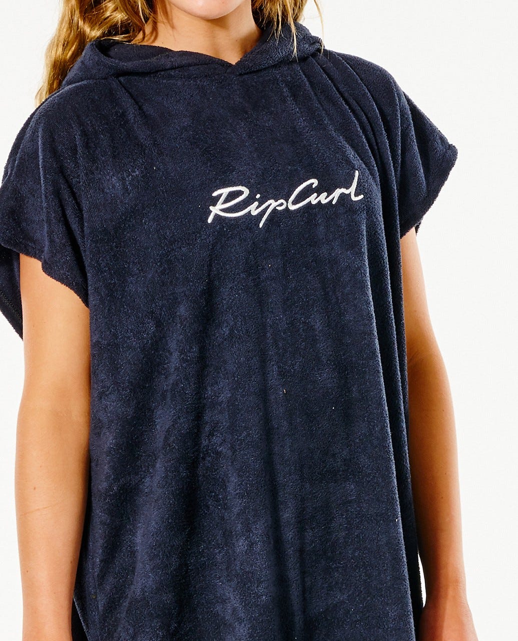 Rip Curl Script Hooded Towel - Girl BLACK