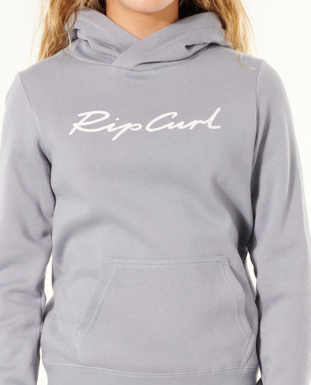 Rip Curl Script Hoody - Girls (8-16 years) Blue grey