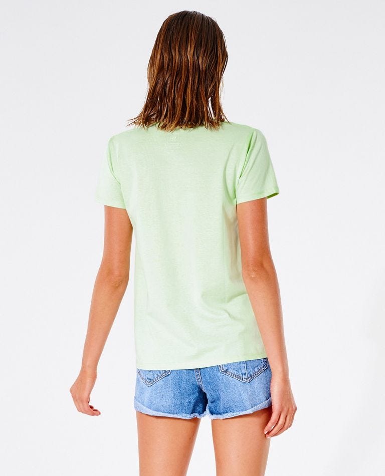 Rip Curl Script Standard Tee Bright green