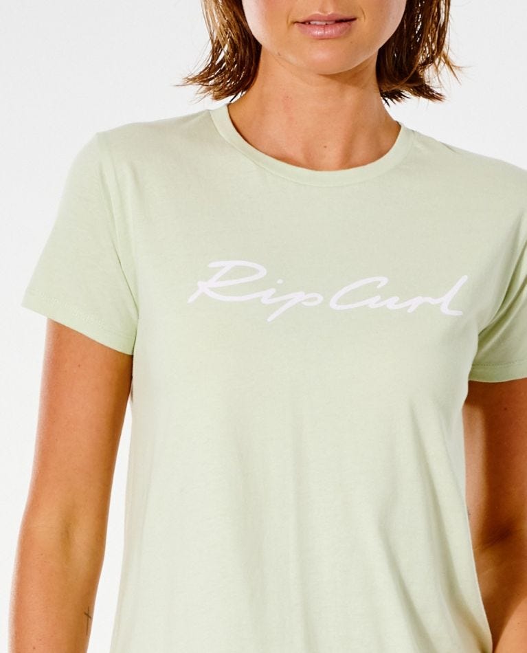 Rip Curl Script Standard Tee Sage