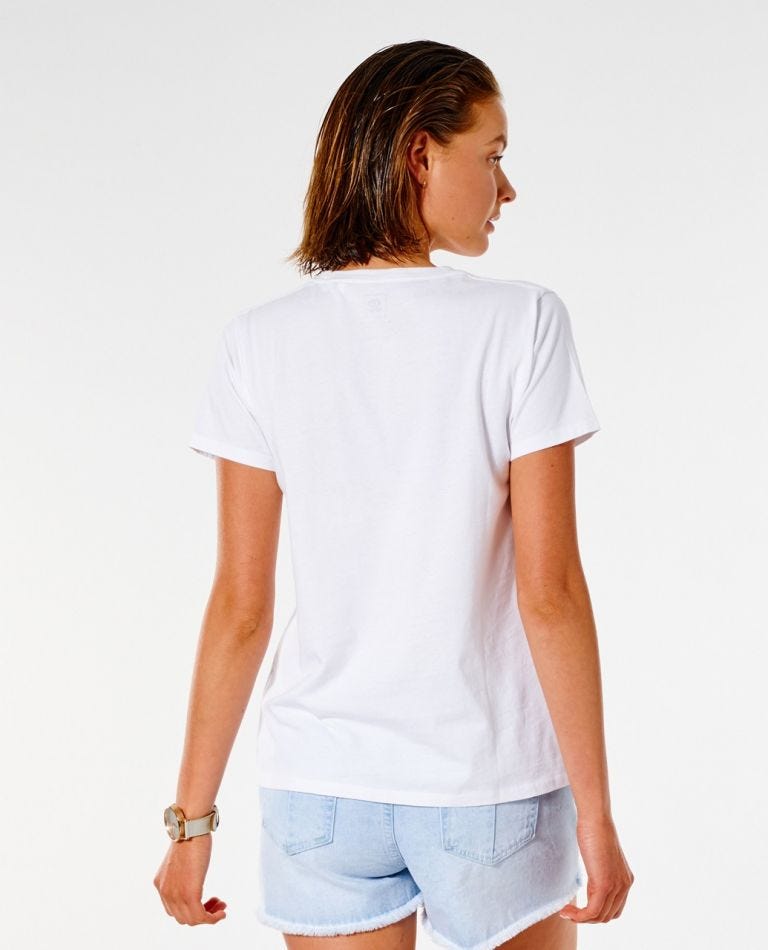 Rip Curl Script Standard Tee White