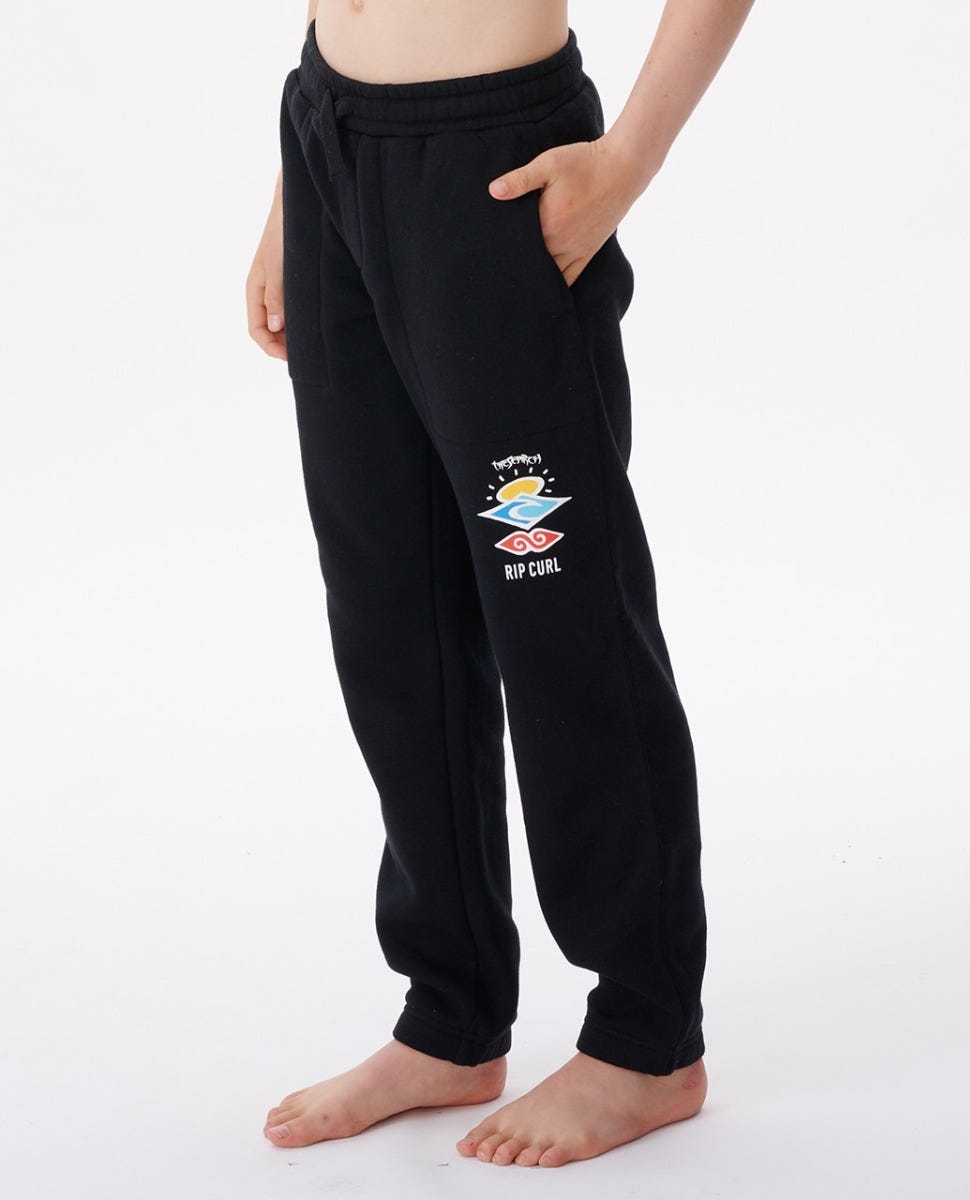 Rip Curl Search Icon Trackpant - Boys (8-16 years) Black