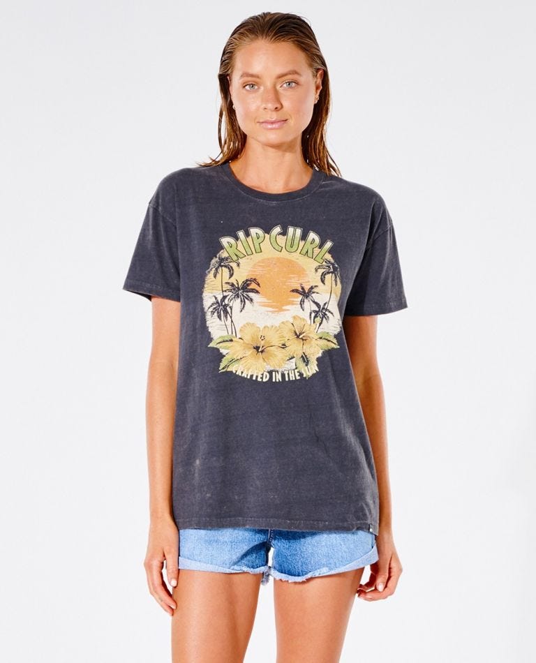 Rip Curl Sunchaser Oversized Tee Washed black