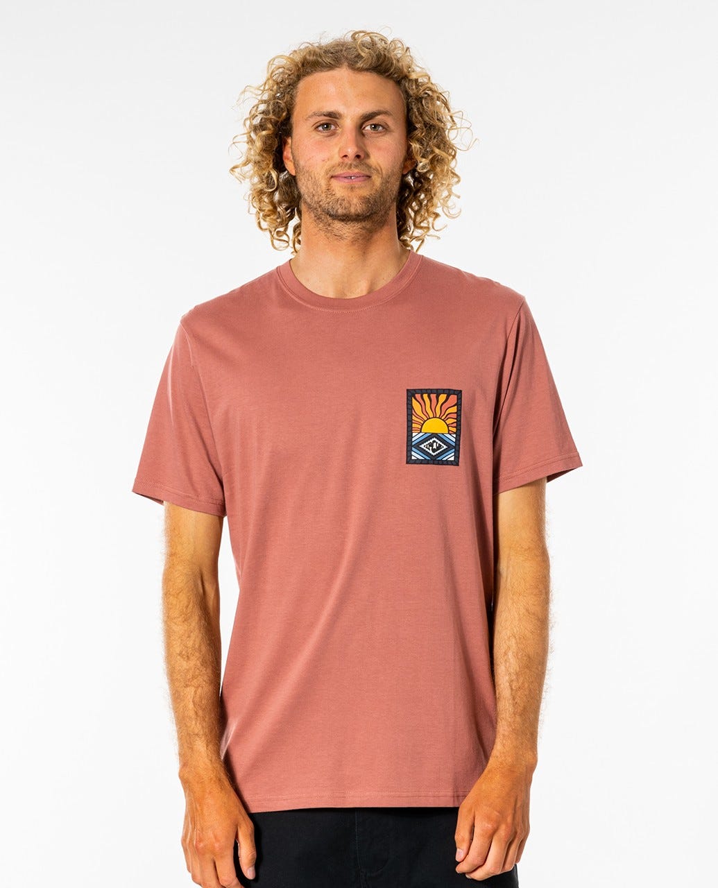 Rip Curl SWC Hazed Tee Washed wine