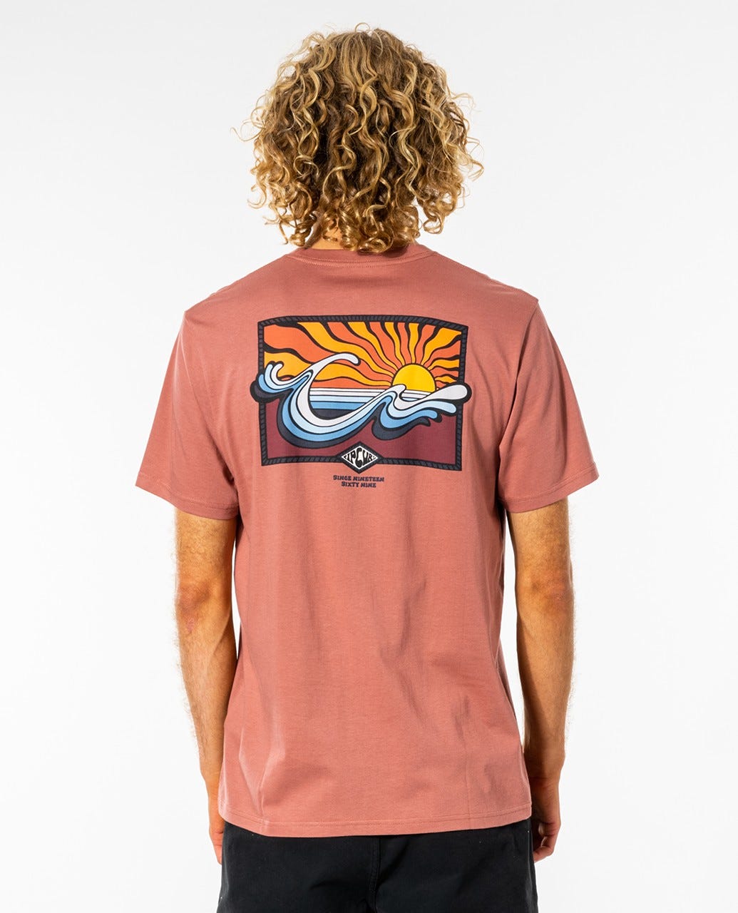 Rip Curl SWC Hazed Tee Washed wine