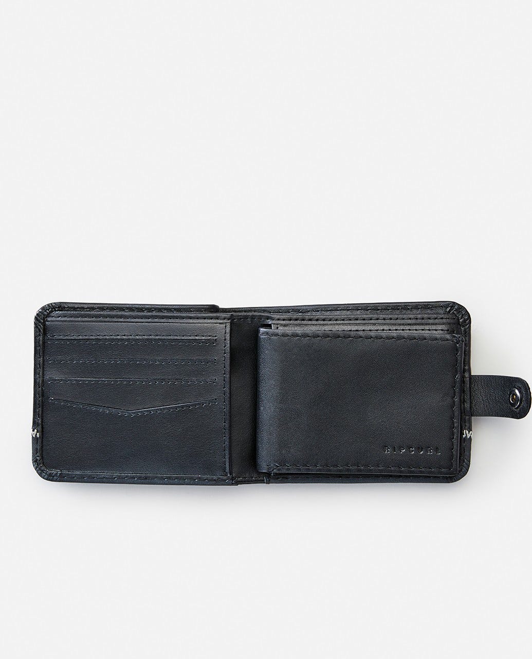 Rip Curl Valley Snap RFID 2 In 1 Wallet BLACK
