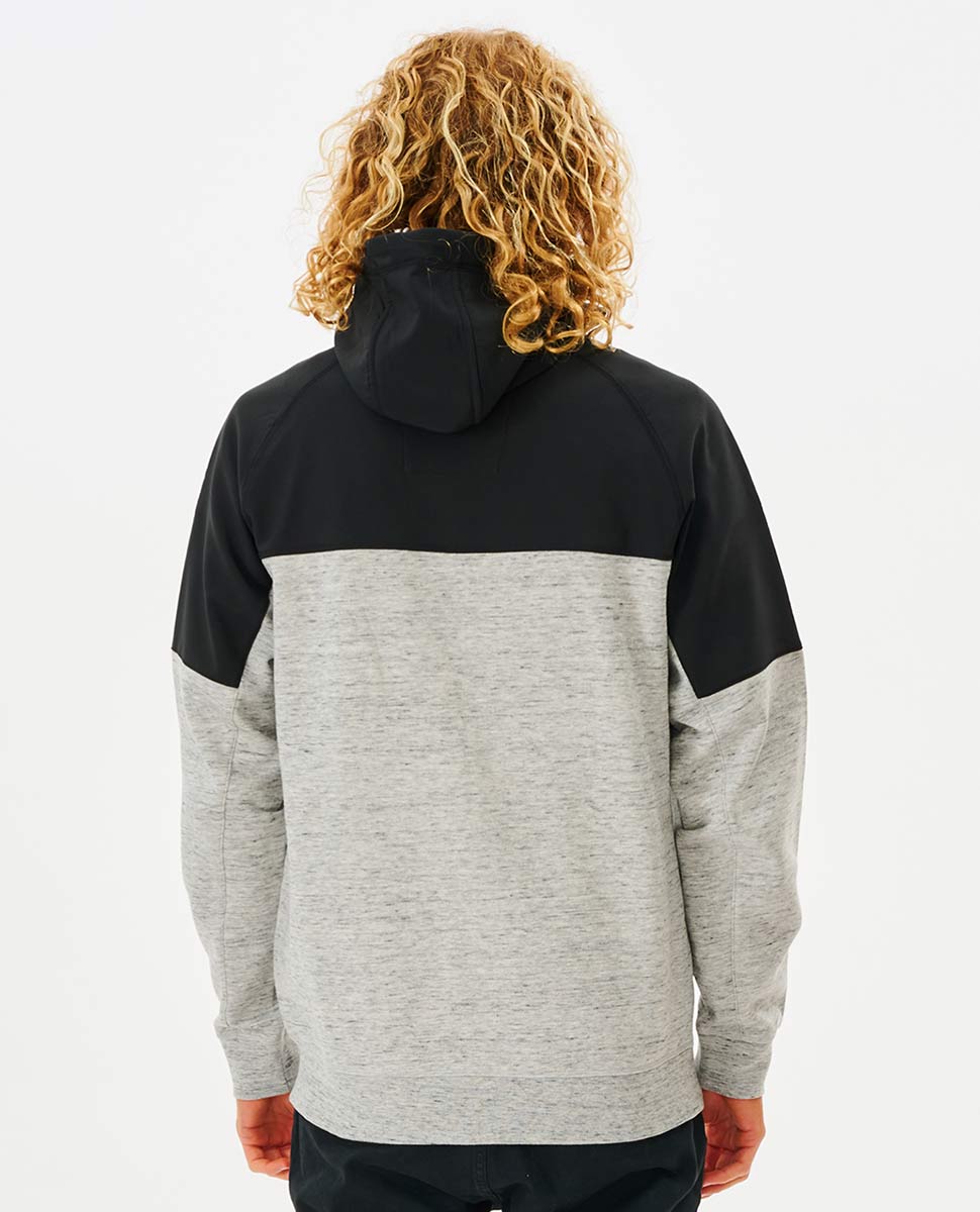 Rip Curl Viral Anti-Series Zip Through Hooded Fleece GREY MARLE