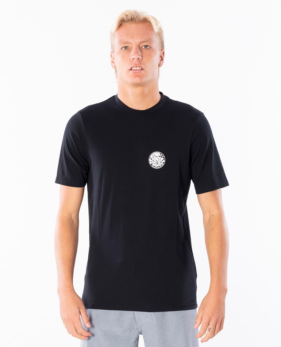 Rip Curl Wettie Logo Short Sleeve UV Tee Black
