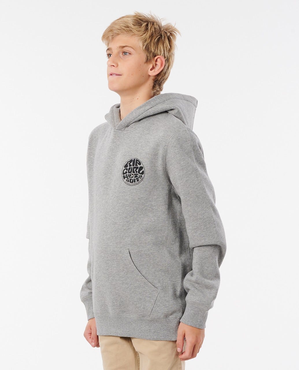 Rip Curl Wetty Mono Hood - Boys (8 - 16 years) Grey marle