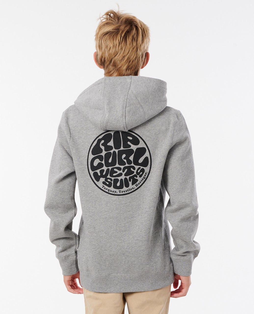 Rip Curl Wetty Mono Hood - Boys (8 - 16 years) Grey marle