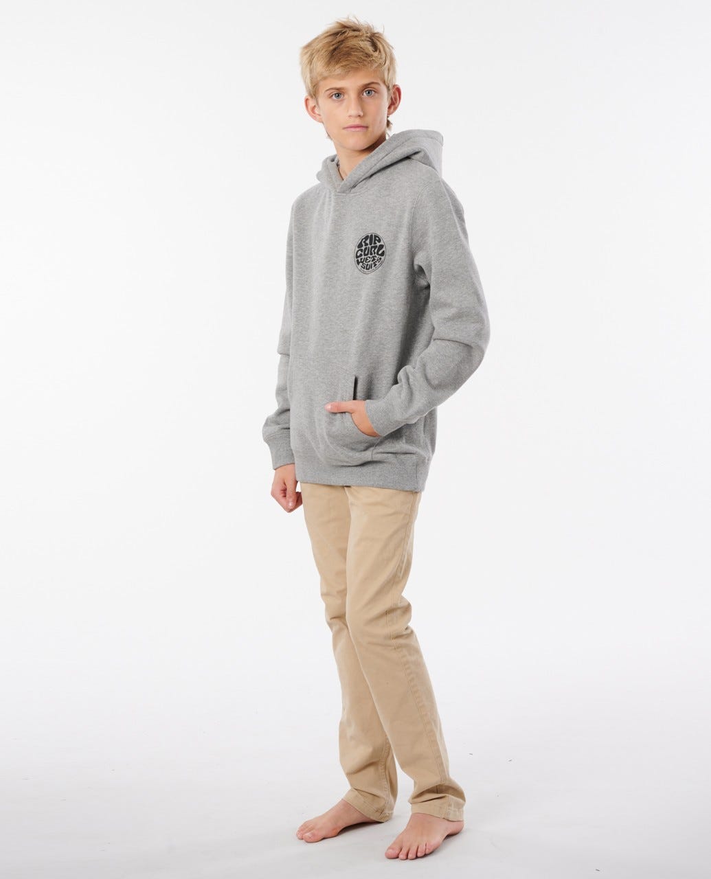 Rip Curl Wetty Mono Hood - Boys (8 - 16 years) Grey marle