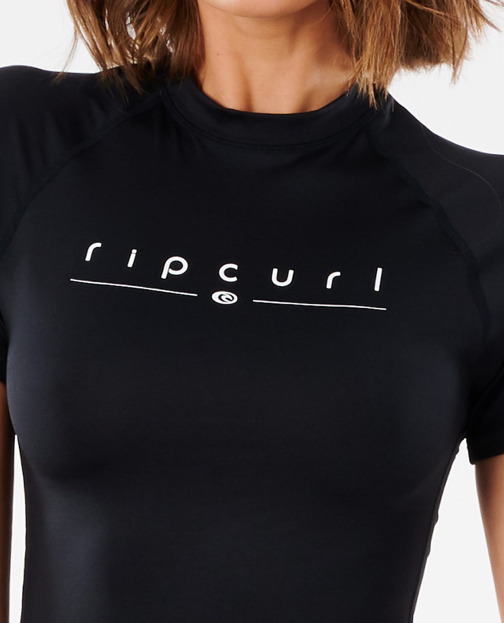 Rip Curl Women's Golden Rays Short Sleeve UV Tee Black