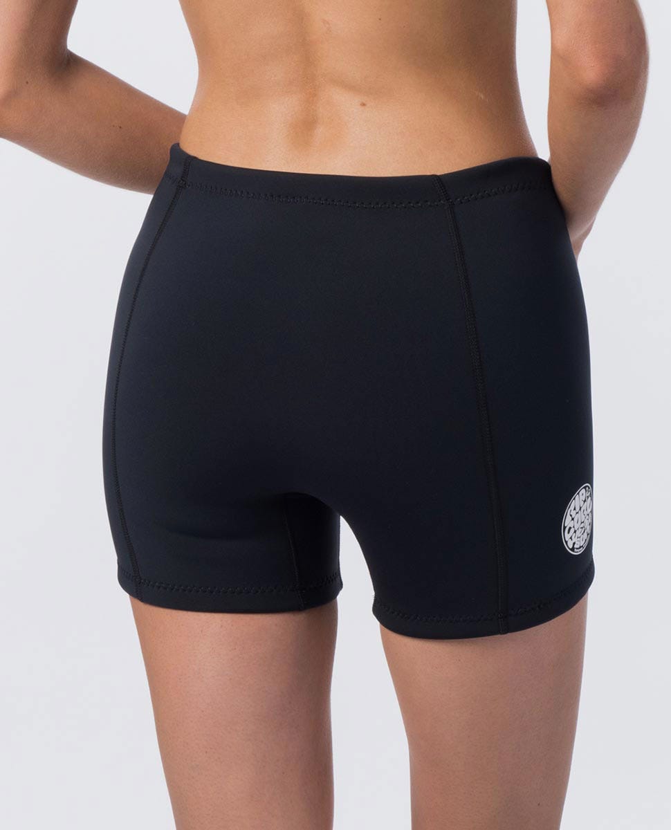 Rip Curl Womens Dawn Patrol 1mm Neo Wetsuit Shorts Black