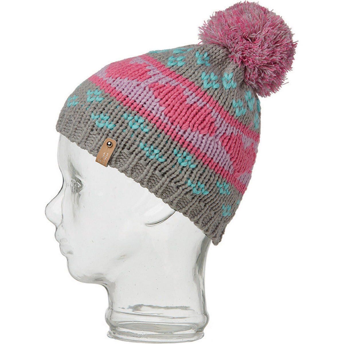 Rojo Wild Heart Girls Beanie Grey Marle